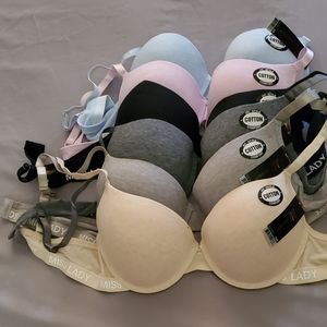 Miss Lady bra set of 6pack 38 B cup  cotton